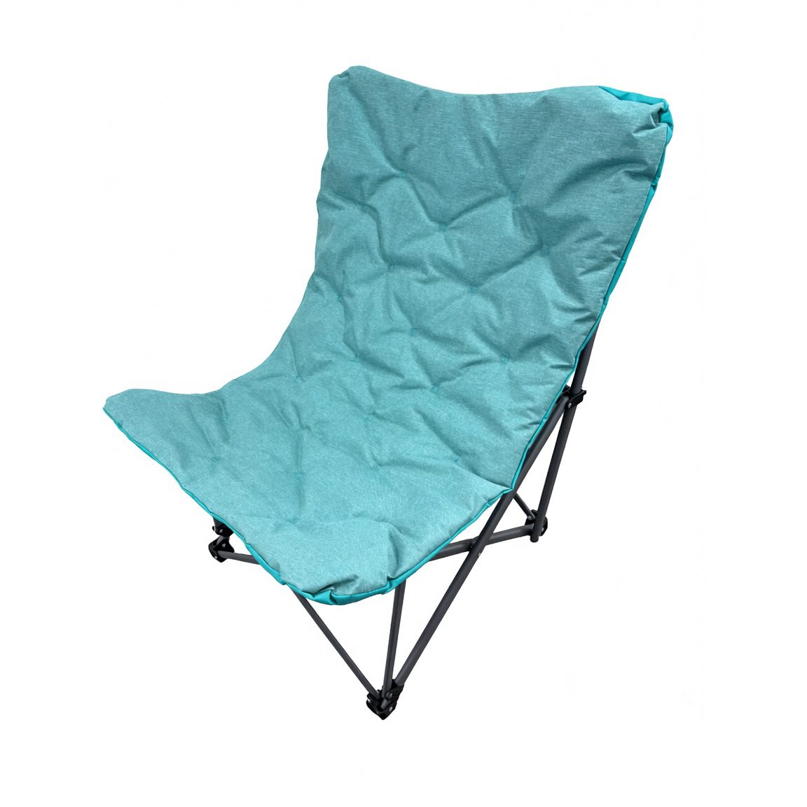 5029936998521 1 Hillier Padded Camping Chair Peacock Blue.jpg